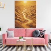 砂漠を抜ける道 キャンバスプリント (インサイチュ (リビング))