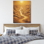 砂漠を抜ける道 キャンバスプリント (インサイチュ (寝室))