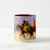 砂漠を横断する ツートーンマグカップ (中央)