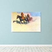 砂漠を渡って行くジェデディア・スミス キャンバスプリント (インサイチュ (ウッドフロア))