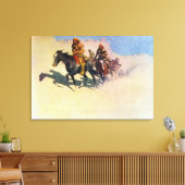 砂漠を渡って行くジェデディア・スミス キャンバスプリント (インサイチュ (リビング))