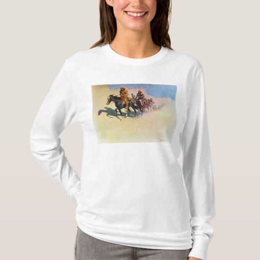 砂漠を渡る彼の方法を作っているJedediahスミス Tシャツ (正面)