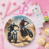 砂漠を走り回るゴミ自転車 ペーパープレート (パーティー)