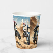砂漠を走り回るゴミ自転車 紙コップ (右)