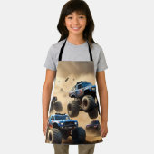 砂漠を走り回るモンスタートラック エプロン (インサイチュ)