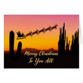 砂漠を越えてクリスマスサンタに (正面横)