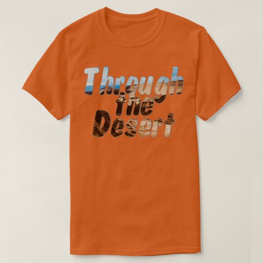 砂漠を Tシャツ (デザイン正面)