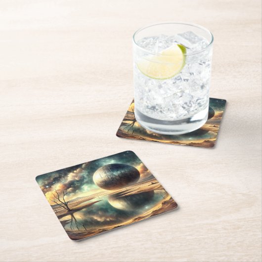 砂漠アノモリー スクエアペーパーコースター (インサイチュ)