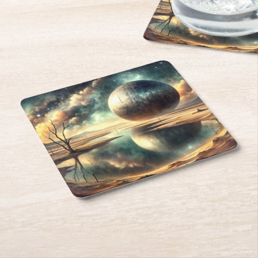 砂漠アノモリー スクエアペーパーコースター (アングル)