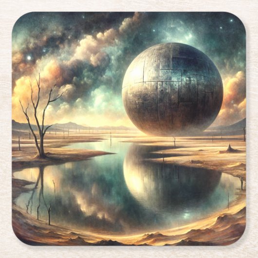 砂漠アノモリー スクエアペーパーコースター (正面)