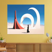 砂漠アルカナ:インフィニティのエコー キャンバスプリント (インサイチュ (リビング))