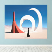 砂漠アルカナ:インフィニティのエコー キャンバスプリント (インサイチュ (ウッドフロア))