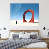 砂漠アルカナ:センチネルの孤独 キャンバスプリント (インサイチュ (寝室))