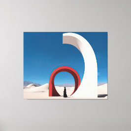 砂漠アルカナ：孤独のベール キャンバスプリント