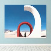 砂漠アルカナ：孤独のベール キャンバスプリント (インサイチュ (ウッドフロア))