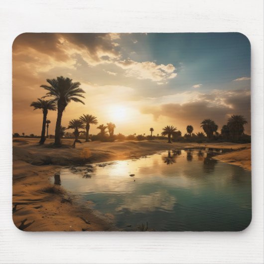 砂漠オアシス マウスパッド (正面)