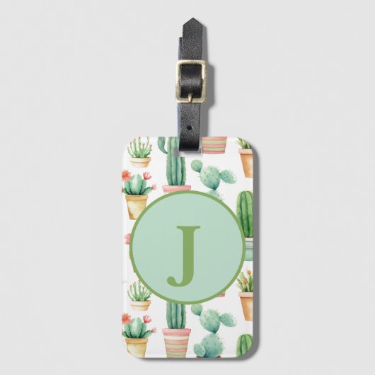 砂漠オアシス ラゲッジタグ (正面縦)