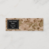 砂漠カモフラージパターン、軍隊パターン、陸軍 スキニー名刺 (裏面)