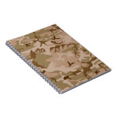 砂漠カモフラージパターン、軍隊パターン、陸軍 ノートブック (右側)