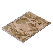 砂漠カモフラージパターン、軍隊パターン、陸軍 ノートブック (左側)