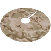 砂漠カモフラージパターン、軍隊パターン、陸軍 ブラッシュドポリエステルツリースカート (アングル)