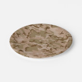 砂漠カモフラージパターン、軍隊パターン、陸軍 ペーパープレート (アングル)