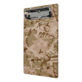 砂漠カモフラージパターン、軍隊パターン、陸軍 ミニクリップボード (アングル2)
