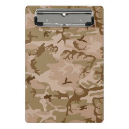 砂漠カモフラージパターン、軍隊パターン、陸軍 ミニクリップボード