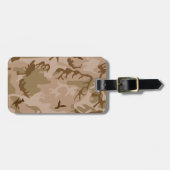 砂漠カモフラージパターン、軍隊パターン、陸軍 ラゲッジタグ (正面横)