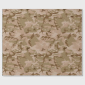 砂漠カモフラージパターン、軍隊パターン、陸軍 ラッピングペーパー (フラット)