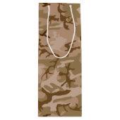 砂漠カモフラージパターン、軍隊パターン、陸軍 ワインギフトバッグ (正面)