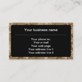 砂漠カモフラージパターン、軍隊パターン、陸軍 名刺 (正面)