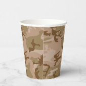 砂漠カモフラージパターン、軍隊パターン、陸軍 紙コップ (右)