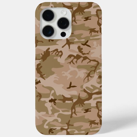 砂漠カモフラージパターン、軍隊パターン、陸軍 Case-Mate iPhoneケース (裏面)
