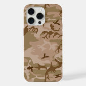 砂漠カモフラージパターン、軍隊パターン、陸軍 iPhoneケース (裏面)