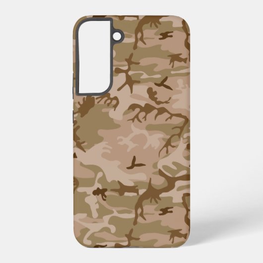砂漠カモフラージパターン、軍隊パターン、陸軍 SAMSUNG GALAXYケース (裏面)