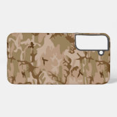 砂漠カモフラージパターン、軍隊パターン、陸軍 SAMSUNG GALAXYケース (裏面横)