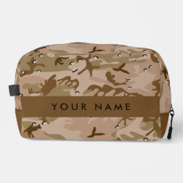 砂漠カモフラージュの小石、あなたの名前、パーソナライズ ドップキット