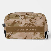 砂漠カモフラージュの小石、あなたの名前、パーソナライズ ドップキット (正面)