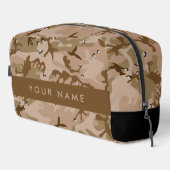 砂漠カモフラージュの小石、あなたの名前、パーソナライズ ドップキット (右コーナー)