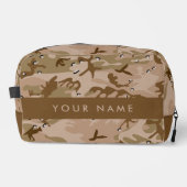 砂漠カモフラージュの小石、あなたの名前、パーソナライズ ドップキット (正面)