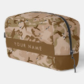 砂漠カモフラージュの小石、あなたの名前、パーソナライズ ドップキット (右コーナー)