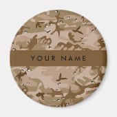 砂漠カモフラージュの小石、あなたの名前、パーソナライズ マグネット (正面)