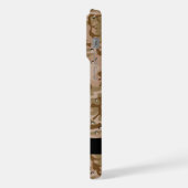 砂漠カモフラージュの小石、あなたの名前、パーソナライズ iPhoneケース (左側面)