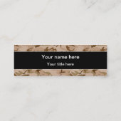 砂漠カモフラージュ小石、軍隊パターン、陸軍 スキニー名刺 (裏面)