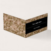 砂漠カモフラージュ小石、軍隊パターン、陸軍 名刺 (外部)