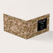 砂漠カモフラージュ小石、軍隊パターン、陸軍 名刺 (外部)