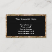 砂漠カモフラージュ小石、軍隊パターン、陸軍 名刺 (正面)