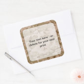 砂漠カモフラージュ小石、軍隊、陸軍 スクエアシール (封筒)