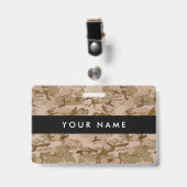 砂漠カモフラージュ小石、軍隊、陸軍 バッジ (正面 （クリップ付）)